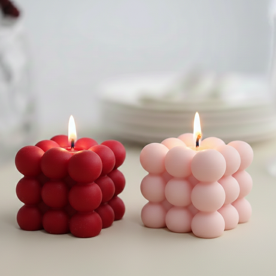 Squared Circles Candle